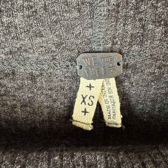 We‎ The Free People Londontown Tee Size XS Boho Oversized Boat Neck Thermal Top - Picture 3 of 10